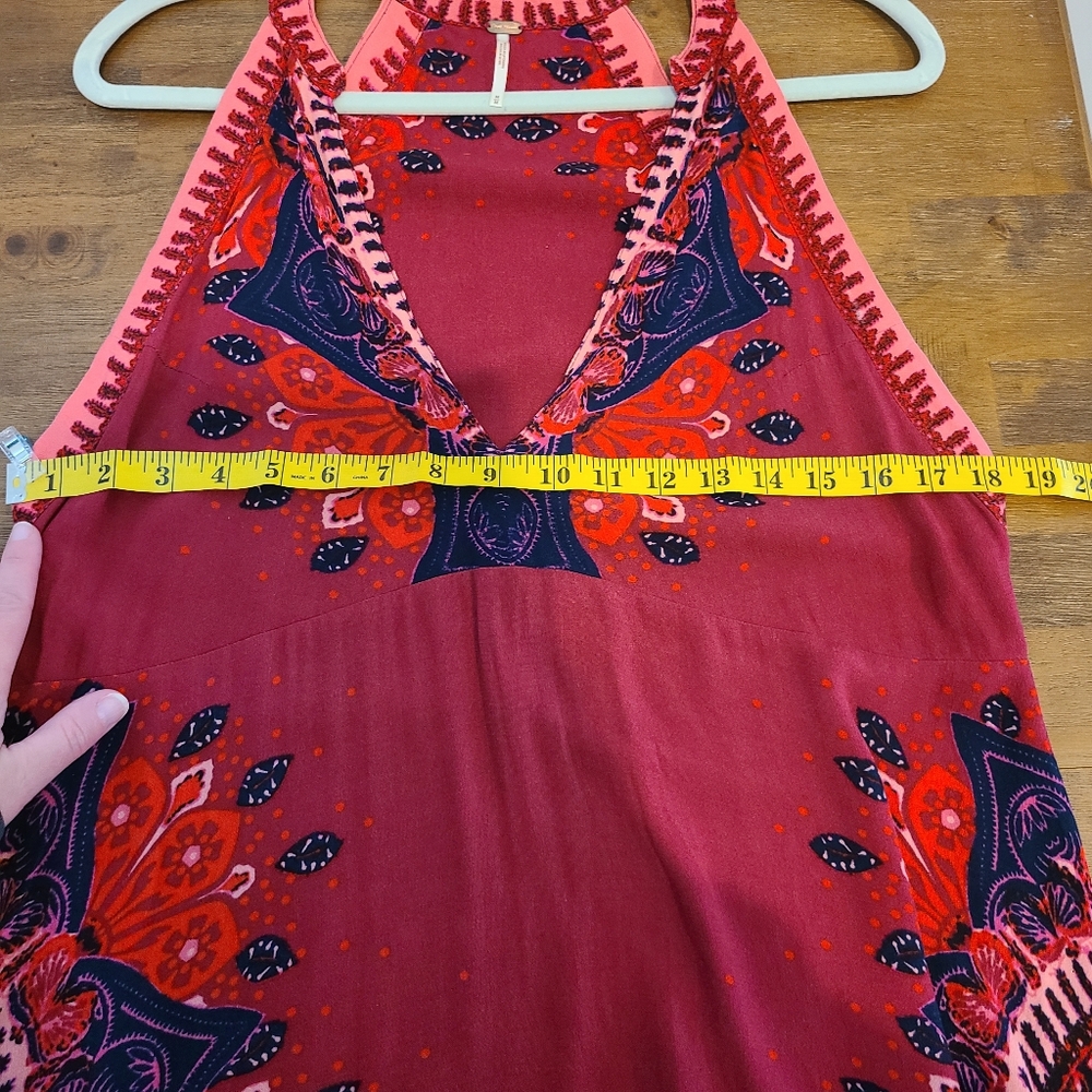 Free People Steal The Sun Printed Halter Mini Dress - Picture 7 of 9